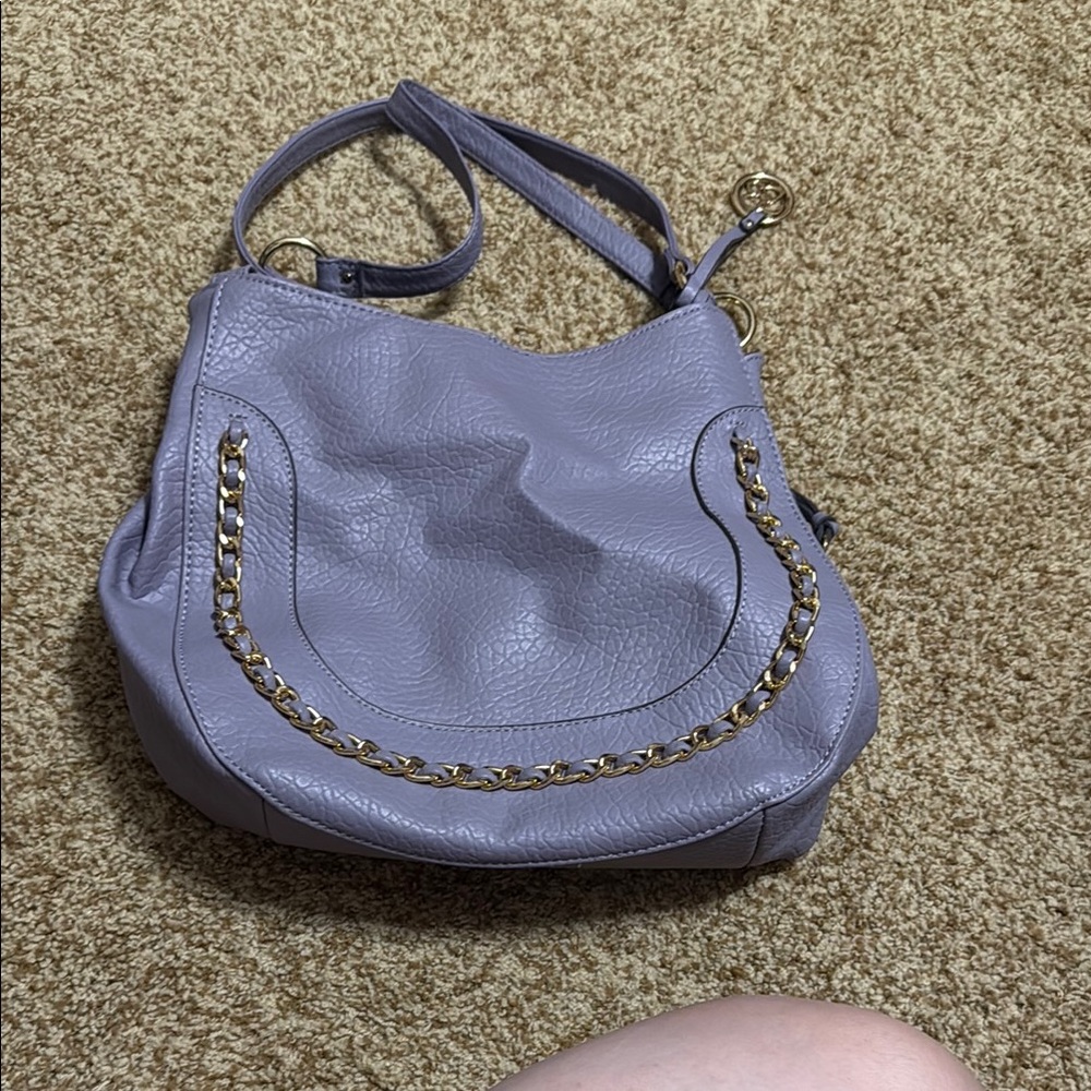 Jessica Simpson Lavender Chain-Embellished purse